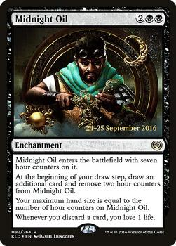 2016 Magic the Gathering Kaladesh - Prerelease Promos #92 Midnight Oil Front