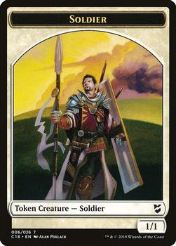 2018 Magic the Gathering Commander 2018 - Tokens #004/006 Mask / Soldier Back
