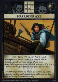 2006 Anachronism Set 6 #43 Boarding Axe Front
