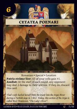 2006 Anachronism Set 6 #75 Cetatea Poenari Front