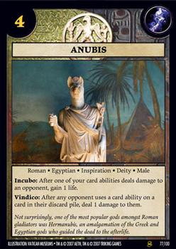 2007 Anachronism Set 8 #77 Anubis Front