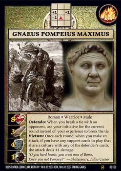 2007 Anachronism Set 8 #86 Gnaeus Pompeius Maximus Front
