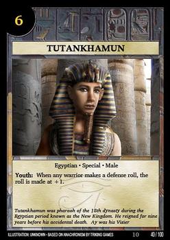 2008 Anachronism Set 10 #40 Tutankhamun Front