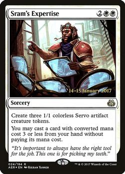 2017 Magic the Gathering Aether Revolt - Prerelease Promos #24 Sram's Expertise Front