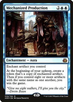 2017 Magic the Gathering Aether Revolt - Prerelease Promos #38 Mechanized Production Front