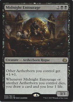 2017 Magic the Gathering Aether Revolt - Prerelease Promos #66 Midnight Entourage Front