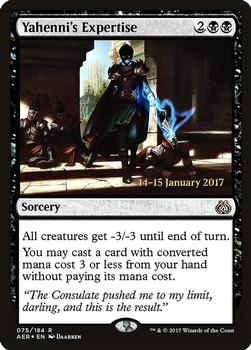 2017 Magic the Gathering Aether Revolt - Prerelease Promos #75 Yahenni's Expertise Front