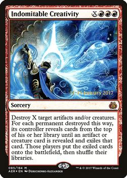 2017 Magic the Gathering Aether Revolt - Prerelease Promos #85 Indomitable Creativity Front