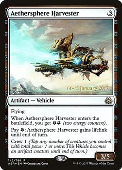 2017 Magic the Gathering Aether Revolt - Prerelease Promos #142 Aethersphere Harvester Front