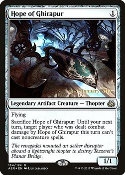 2017 Magic the Gathering Aether Revolt - Prerelease Promos #154 Hope of Ghirapur Front