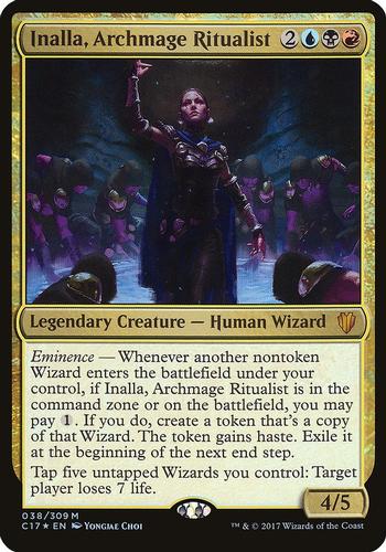 2017 Magic the Gathering Commander 2017 - Oversized Commanders #038 Inalla, Archmage Ritualist Front