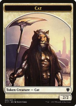 2017 Magic the Gathering Commander 2017 - Tokens #001/003 Cat / Rat Front