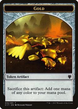 2017 Magic the Gathering Commander 2017 - Tokens #005/010 Zombie / Gold Back
