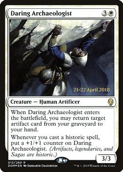 2018 Magic the Gathering Dominaria - Prerelease Promos #013 Daring Archaeologist Front