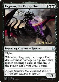 2018 Magic the Gathering Dominaria - Prerelease Promos #109 Urgoros, the Empty One Front