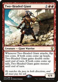 2018 Magic the Gathering Dominaria - Prerelease Promos #147 Two-Headed Giant Front