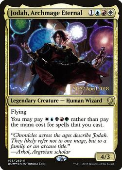 2018 Magic the Gathering Dominaria - Prerelease Promos #198 Jodah, Archmage Eternal Front