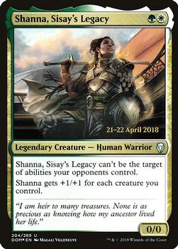 2018 Magic the Gathering Dominaria - Prerelease Promos #204 Shanna, Sisay's Legacy Front