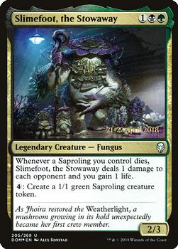 2018 Magic the Gathering Dominaria - Prerelease Promos #205 Slimefoot, the Stowaway Front