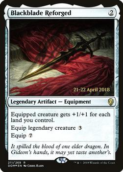 2018 Magic the Gathering Dominaria - Prerelease Promos #211 Blackblade Reforged Front