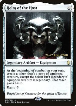 2018 Magic the Gathering Dominaria - Prerelease Promos #217 Helm of the Host Front