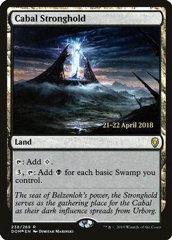 2018 Magic the Gathering Dominaria - Prerelease Promos #238 Cabal Stronghold Front
