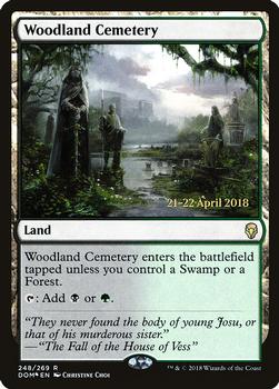 2018 Magic the Gathering Dominaria - Prerelease Promos #248 Woodland Cemetery Front