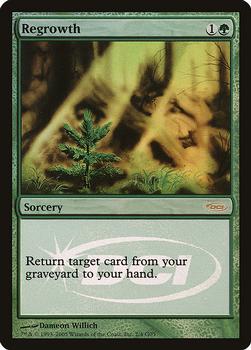 2005 Magic the Gathering Judge Gift Promos 2005 #2 Regrowth Front