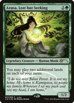 2016 Magic the Gathering Judge Gift Promos 2016 #003 Azusa, Lost but Seeking Front