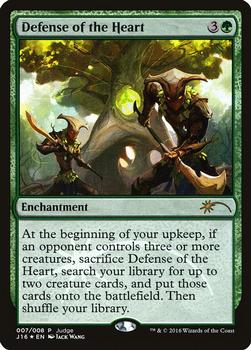 2016 Magic the Gathering Judge Gift Promos 2016 #007 Defense of the Heart Front