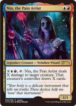 2018 Magic the Gathering Judge Gift Promos #003 Nin, the Pain Artist Front