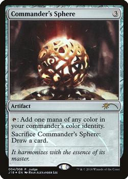 2018 Magic the Gathering Judge Gift Promos #004 Commander's Sphere Front