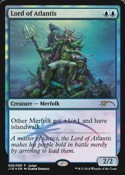 2018 Magic the Gathering Judge Gift Promos #006 Lord of Atlantis Front