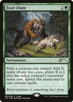 2018 Magic the Gathering Judge Gift Promos #008 Food Chain Front