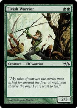 2007 Magic the Gathering Duel Decks: Elves vs. Goblins #5 Elvish Warrior Front
