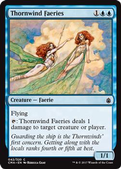 2017 Magic the Gathering Commander Anthology #42 Thornwind Faeries Front