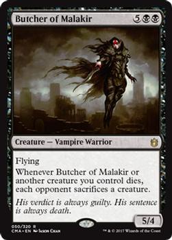 2017 Magic the Gathering Commander Anthology #50 Butcher of Malakir Front