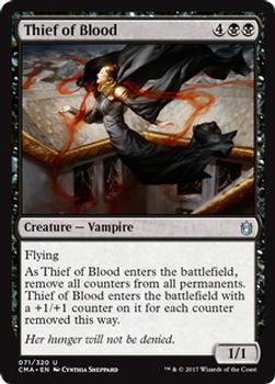 2017 Magic the Gathering Commander Anthology #71 Thief of Blood Front