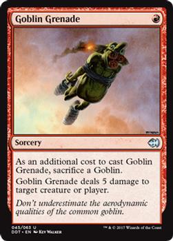 2017 Magic the Gathering Duel Decks: Merfolk vs. Goblins #45 Goblin Grenade Front