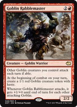 2017 Magic the Gathering Duel Decks: Merfolk vs. Goblins #46 Goblin Rabblemaster Front