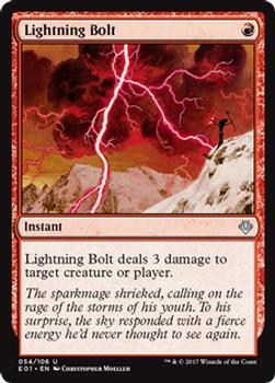 2017 Magic the Gathering Archenemy: Nicol Bolas #054 Lightning Bolt Front