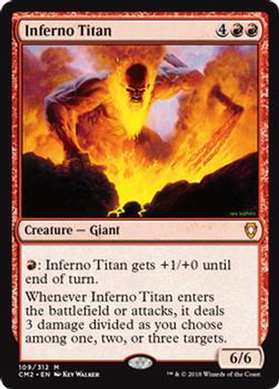 2018 Magic the Gathering Commander Anthology Volume II #109 Inferno Titan Front