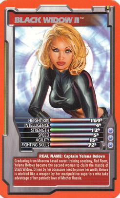 2005 Top Trumps Specials Marvel Comic Heroes 3 #NNO Black Widow Front