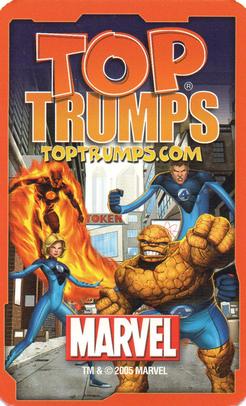 2005 Top Trumps Specials Marvel Comic Heroes 3 #NNO Deadpool Back