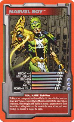 2005 Top Trumps Specials Marvel Comic Heroes 3 #NNO Marvel Boy Front
