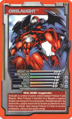 2005 Top Trumps Specials Marvel Comic Heroes 3 #NNO Onslaught Front