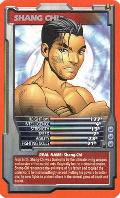 2005 Top Trumps Specials Marvel Comic Heroes 3 #NNO Shang Chi Front