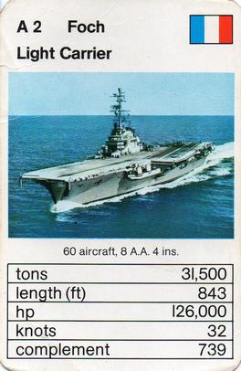 1978-79 Ace Trumps Warships #A2 Foch Front