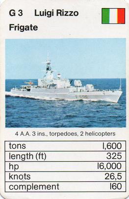 1978-79 Ace Trumps Warships #G3 Luigi Rizzo Front