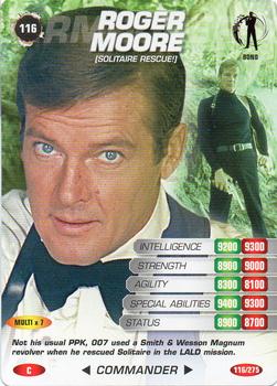 2008 007 Spy Cards #116 Roger Moore (Solitaire Rescue!) Front